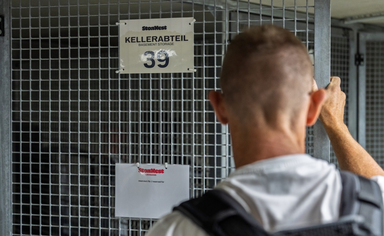eigenes Kellerabteil zum Rad abstellen im Bike Keller vom Stoanest in Leogang